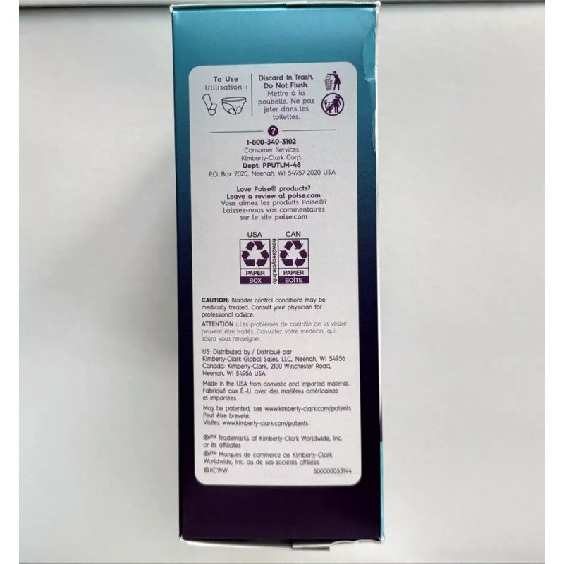 Poise 48 ct POISE ULTRA Thin Pads/Reg. Length/Light Absorbency Bladder