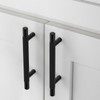 ROMATEE 10 Pack Matte Black knurled Cabinet Pulls 3 Inch