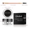 BEFIVECOK Eyebrow Pomade Kit with Dual-ended Eyebrow Brush, Water and