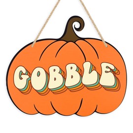 Fall Decorations for Home Fall Pumpkin Decor for Kitchen Autumn Thanksgiving Decorations for Home Wall Autumn Front Door Hanging Sign (Wood 2206)