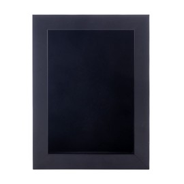 18x24 Shadow Box Frame Black Wood | with a 3/4" Usable Display Depth | Includes a Black Real Suede Texture Acid-Free Backing Board, UV Resistant Acrylic, and Hanging Hardware