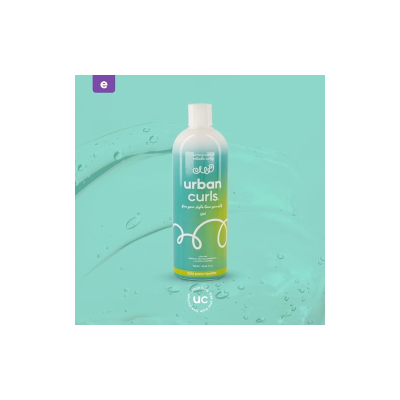 Urban Curls Gel 960 Definir Rizos Fijación Natural Frizz Hidratación