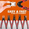 5 in 1 Pliers Set, Interchangeable Detachable Head Wire Cutting