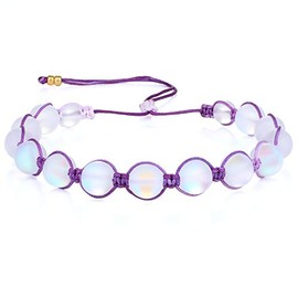 KELITCH Women Moon-Stone Beaded Bracelets Colorful Crystal Strands Bracelets Beach Bracelets Bangles Jewelry