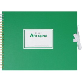 Maruman S312-33 Sketchbook Art Spiral F2 Thick Drawing Paper, 24 Sheets, Green