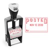 ExcelMark Heavy Duty Self-Inking Date Stamp (Red, Posted)