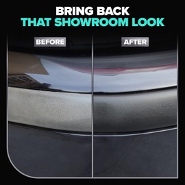 Carfidant Ultimate Trim & Plastic Restorer for Cars - Black Plastic Restorer - Restores Faded and Dull Plastic, Rubber, Vinyl Back to Black - 8.4 oz Kit