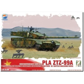 Zimi Model TC35004 1/35 Chinese ZTZ-99A MBT w/Battle Dog Robot Plastic Model (Tank)