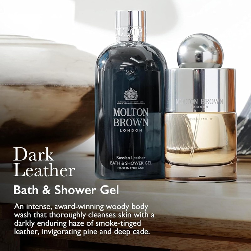 Dark Leather Bath & Shower Gel 300 ml