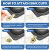 DALQUIS 8 Pcs Undermount Sink Clips, Sink Brackets for Kitchen,
