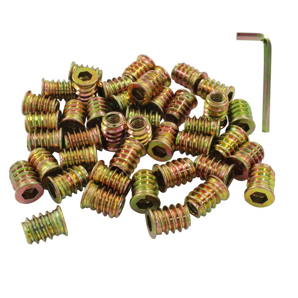 Moicstiy - 50 insertos roscados M6 x 15 mm para