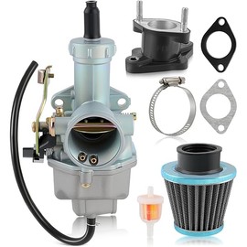 MOTOALL PZ27 Carburetor 150cc 200cc 250cc ATV Go Kart Dirt Bike w/Air Filter for Predator Coleman CT200U KT196 for TaoTao Coolster CG XR100 for Baja Mini Bike Go Kart Parts