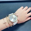 yunanwa 10 Pack Women Men Unisex Platinum Watches Roman Leather