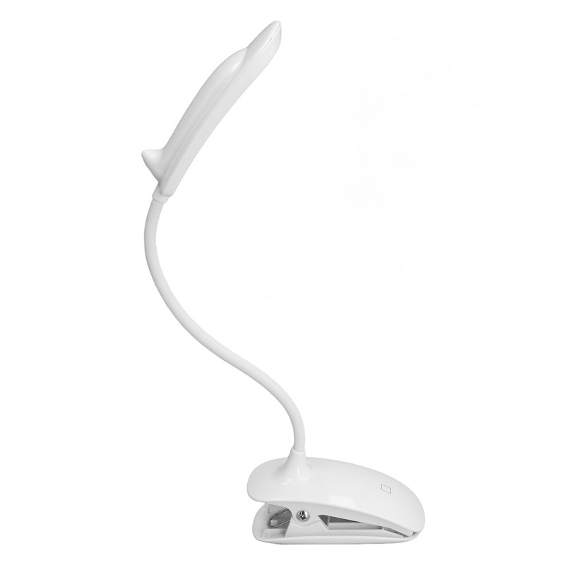 Clip Light USB Rechargeable 3 Speed Touch Foldable Flexible Gooseneck