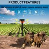 Solar Outdoor Motion Sensor Alarm IP55 Waterproof 129dB Siren 360