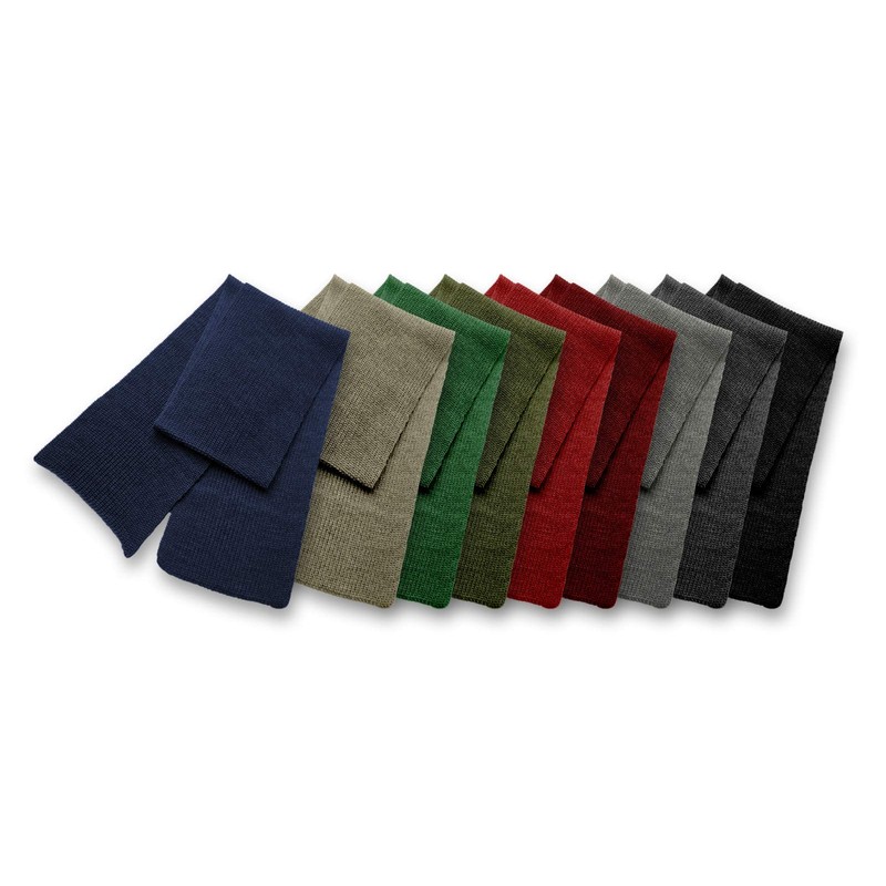 Blauer Peter - Knitted Scarf - Virgin Wool - Plain