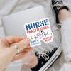3 Pcs Nurse Practitioner Sticker, Brain of Doctor Heart of