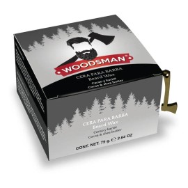 Cera Sólida Woodsman Sin Fijación, Nutre Barba Y Bigote