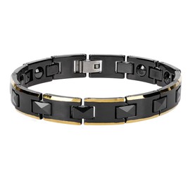 Ceramic Tungsten Steel Therapy Bracelet Health Care Lose Weight Bracelet for Men