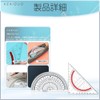 Set of 2 Protractors Geometric Math Stationery Angle Measuring Tools