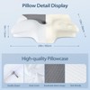 Homca Queen Size Contour Comfortable Pillow for Back Side Sleepers,