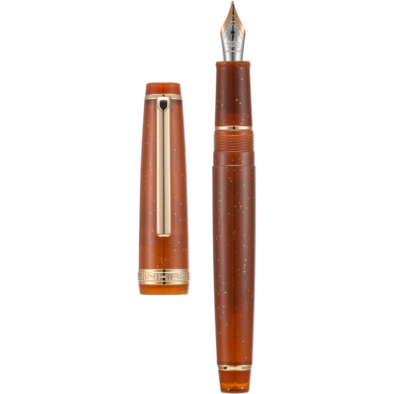 Jinhao - Pluma estilográfica acrílica 82, punta extrafina de iridio