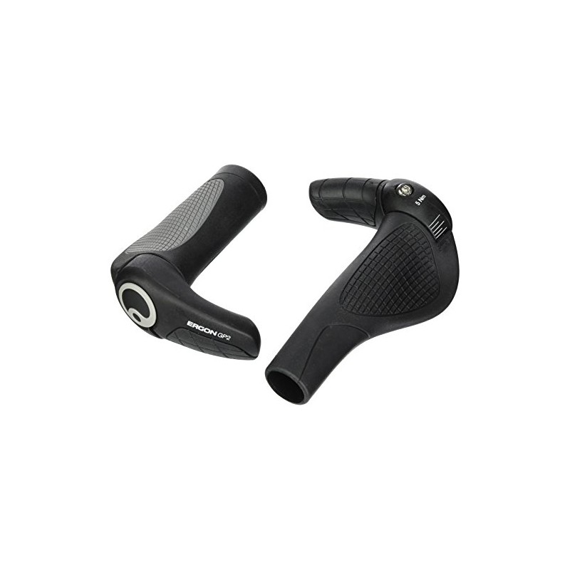Ergon Unisex's GP2 Grips, Black, Small