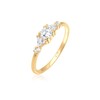 Elli Premium Women's Ring Geo Sparkling with Zirconia Crystals in