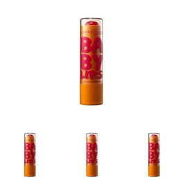 Maybelline New York Lippenpflege, Feuchtigkeitsspendender Pflegebalsam mit LSF20, Baby Lips, Cherry Me, 5 g (Packung mit 4)