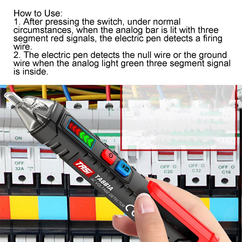 Induction Electric Pen Digital Display NonContact Line Detection Tester Tool