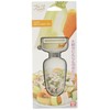 Shimomura Kougyou Full Veggie Smile Stainless Steel Peeler, Dishwasher Safe,