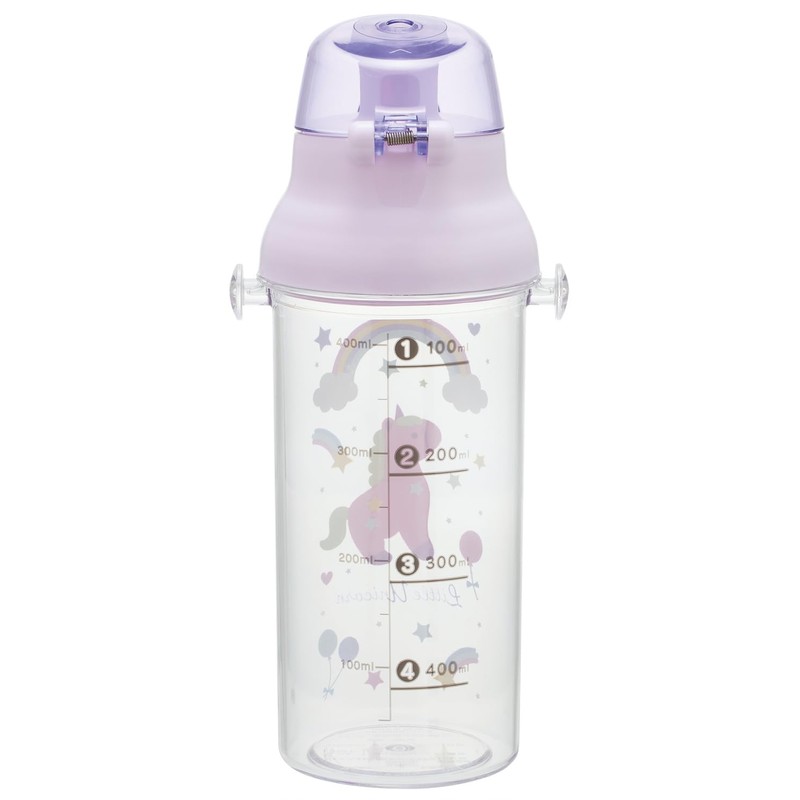 Skater PSB5TRC-A Kids Clear Plastic Water Bottle 480ml Graduated Hydration