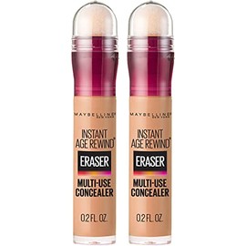 Maybelline Instant Age Rewind Eraser Dark Circles Treatment Multi-Use Concealer, Medium, 0.2 Fl Oz (Pack of 2)