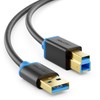 deleyCON 1m USB 3.0 Super Speed Kabel USB A-Stecker zu