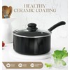 MICHELANGELO Nonstick Saucepan with Lid, Ceramic Sauce Pan Sets with