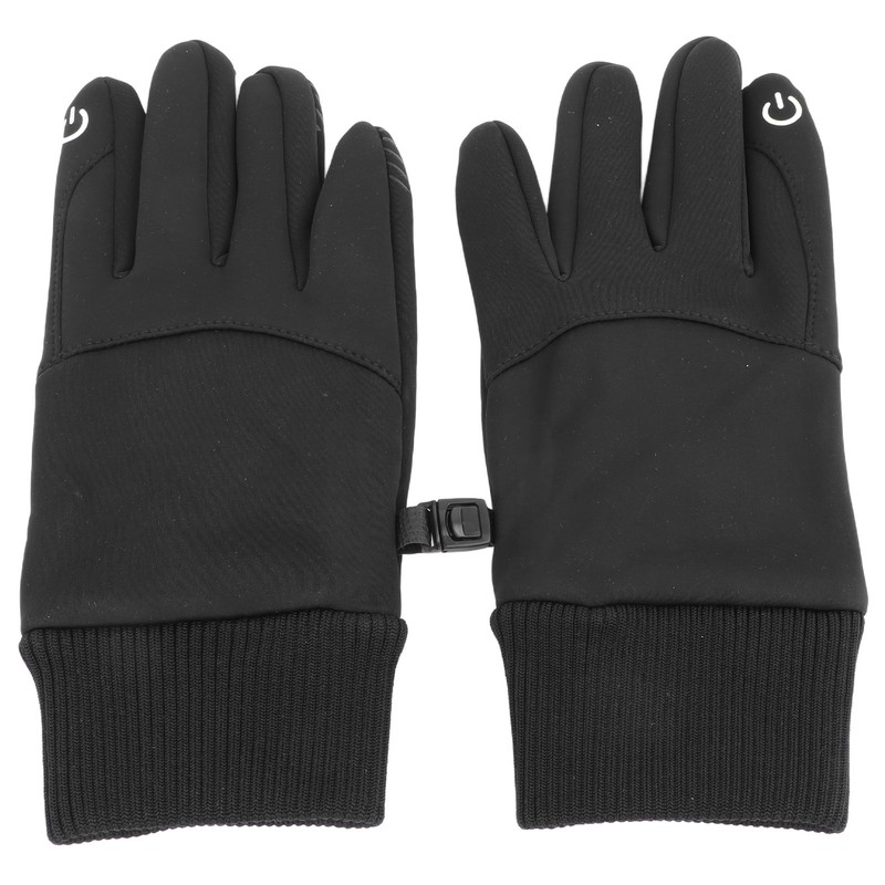 1 Pair Black Unisex Cycling Gloves Waterproof Skiing Non Slip