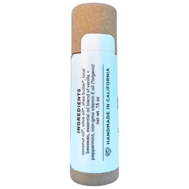 LB Love Organics Plastic Free Lip Love | Jumbo Organic Lip Balm | Organic Beeswax and Plant Based | Zero Waste Natural Lip Balm (Vanilla Mint)