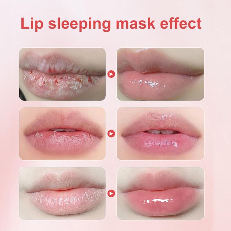 TITIMORE Bee Balm Lip Balm Honey Pot Lip Mask Lip