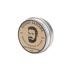 Lusso Sapone Beard & Mustache Wax 1 oz (8 scent options) - Island Spice