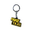 AXLorange Keyring Fake Taxi Metal 1 Piece Approx. 5 x