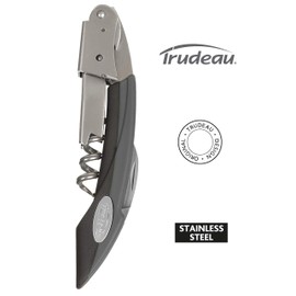 Trudeau Maison Double Lever Corkscrew, Silver/Black