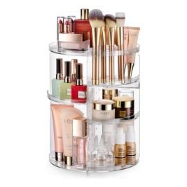 Organizador Giratorio 360° Para Maquillaje Y Cosméticos Clear