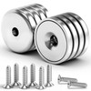 VNDUEEY Neodymium Cup Magnets, Strong Rare Earth Magnets, 60LBS 8
