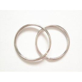 Inton 50 llaveros de 38 mm con borde redondo de 1,5 pulgadas