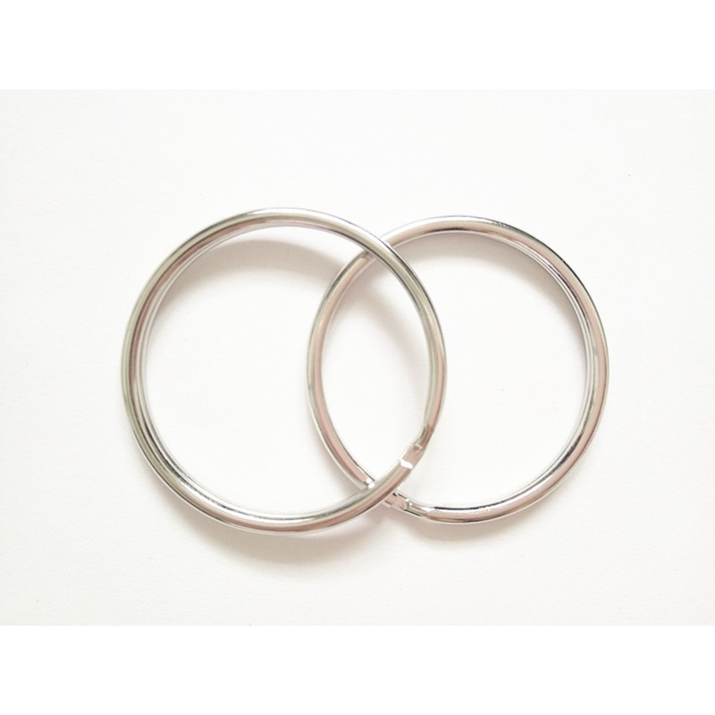 Inton 50 llaveros de 38 mm con borde redondo de