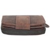 Natural Brown Bifold Designed Genuine Leather Wallet Green Valley