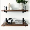 2 x Shelf Brackets, Black, 200 mm Square Shelf Brackets,