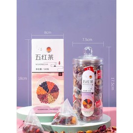 Chinese herbs Tea Tea Bags Combination of Herbal Tea 五红茶 Five red Tea 5.64oz（160g,8gx20p）