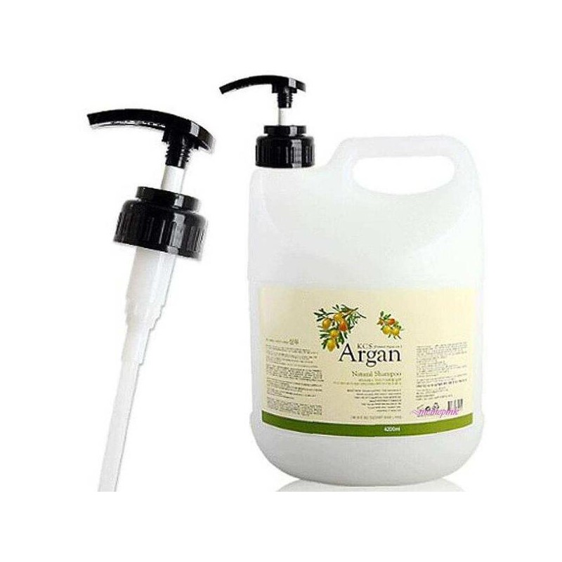 Argan 아르간 1개 샴푸 리필용4200ml 펌프포함 내츄럴hij358 Argan 1pc Shampoo