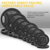 Fitvids Olympic Cast Iron 2-Inch Weight Plate for Strength Training